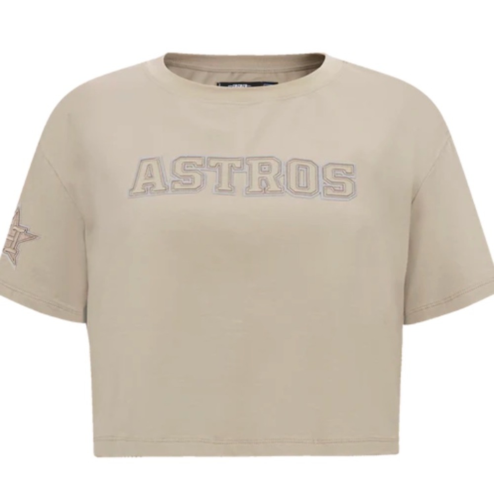 MLB HOUSTON ASTROS NEUTRAL WOMEN'S BOXY TOP size L